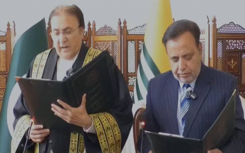 غلام مصطفیٰ مغل نے بطور چیف الیکشن کمشنر آزادکشمیر عہدے کا حلف اٹھا لیا