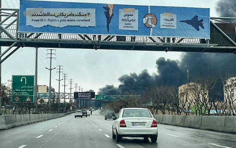 تہران میں پاسدارانِ انقلاب کے  سپیس اینڈ سیٹلائٹ ہیڈکوارٹر اور کئی اہم تنصیبات پر ائیر سٹرائیکس