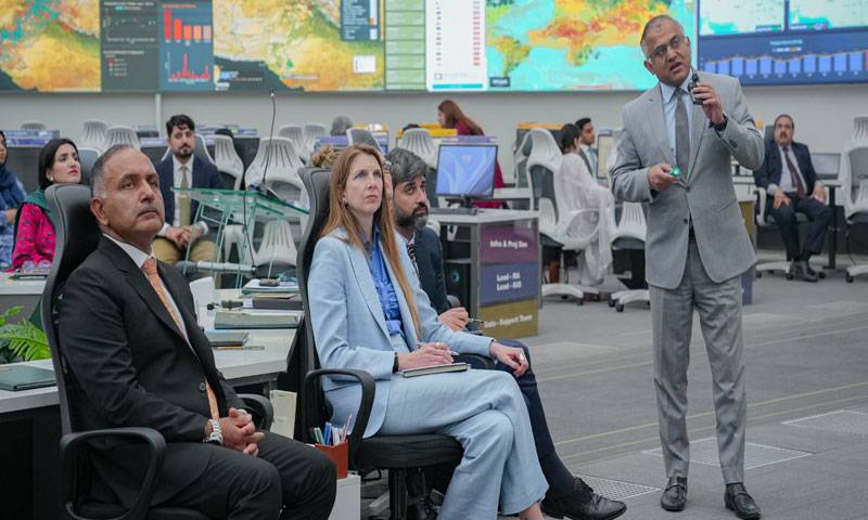 برطانوی ہائی کمشنر جین میریئٹ کا این ڈی ایم اے ہیڈکوارٹرز کا دورہ