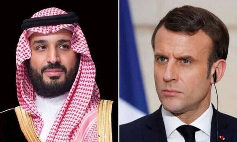 سعودی ولی عہد اور فرانسیسی صدر کا ٹیلی فونک رابطہ
