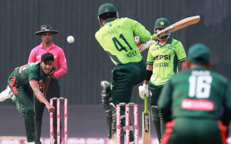 دوسرا ون ڈے: گرین شرٹس ببدلہ لےلیا،سارے بنگلہ بیٹر 114 رنز پر آؤٹ, بھاری مارجن سے شکست