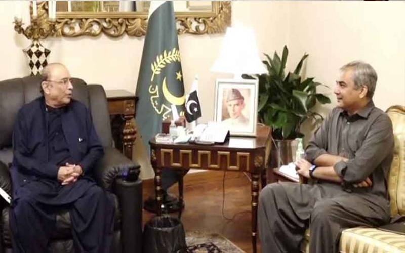 صدر زرداری سے وزیر داخلہ محسن نقوی اورخالد مقبول صدیقی کی ملاقات،ملکی صورتحال پر گفتگو