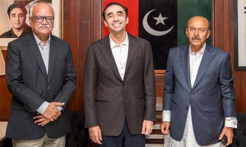 بلاول بھٹو سے صدرپیپلزپارٹی سندھ نثار کھوڑو ، جنرل سیکریٹری وقار مہدی کی ملاقات 