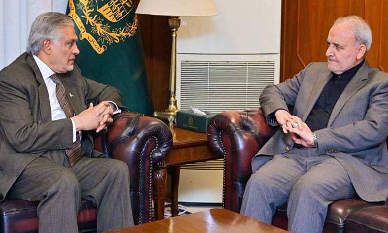 ایرانی سفیر کی وزارت خارجہ آمد، اسحاق ڈار سے ملاقات