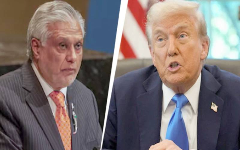  ڈونلڈٹرمپ نے اسحاق ڈار کی اہم  ٹویٹ شیئر کردی