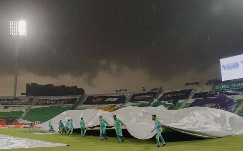 پشاور زلمی اور اسلام آباد یونائیٹڈ کا میچ بارش کے باعث منسوخ
