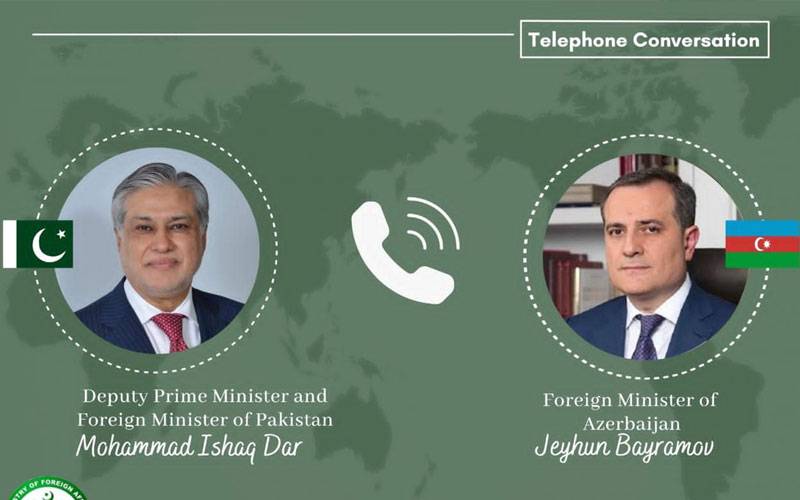   آذربائیجان کے وزیر خارجہ کا اسحاق ڈار  کو فون، جنگ بندی میں کردار کی تعریف کی