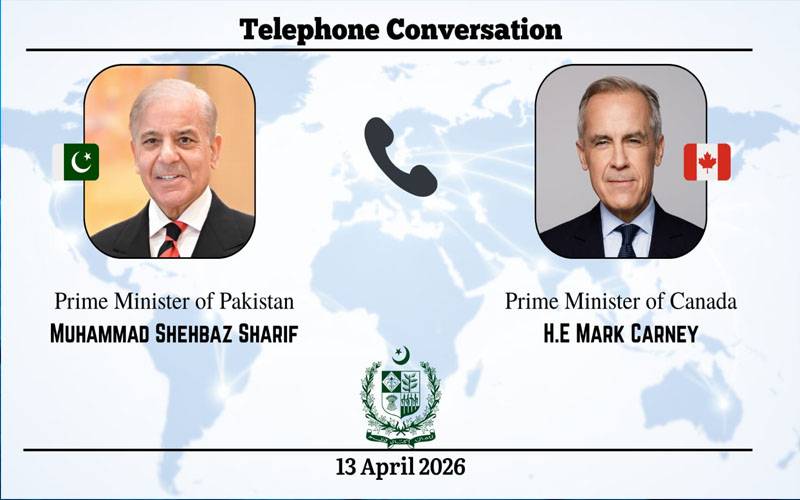 وزیراعظم شہباز شریف سے کینیڈین ہم منصب کا ٹیلی فونک رابطہ،سفارتی کوششوں کو سراہا