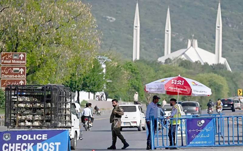 اسلام آباد میں سیکیورٹی ہائی الرٹ، 18 ہزارپولیس اہلکار تعینات