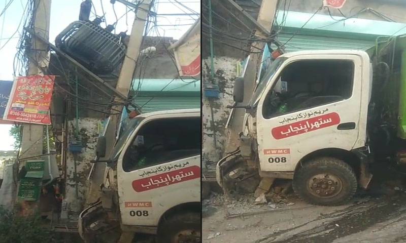 راولپنڈی :ستھرا پنجاب کی تیسری گاڑی حادثے کا شکار