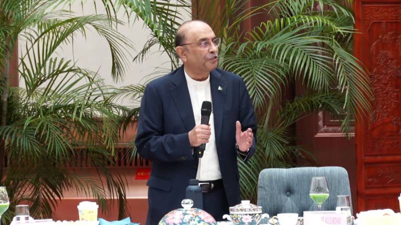  پاکستان اورچین کے عوام کے دل ایک ساتھ دھڑکتے ہیں، صدر آصف علی زرداری