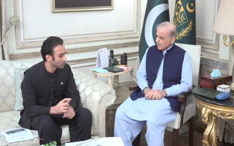وزیراعظم شہباز شریف سے بلال بن ثاقب کی ملاقات