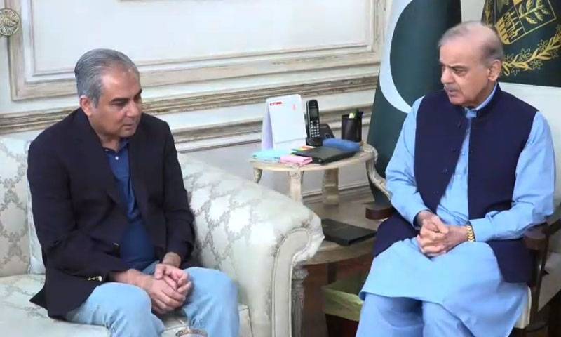 وزیراعظم شہباز شریف سے وزیر داخلہ محسن نقوی کی ملاقات 