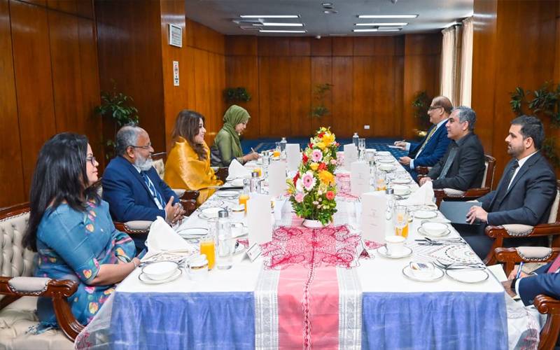 محسن نقوی کی بنگلہ دیشی وزیر مملکت خارجہ سے ملاقات، تجارتی و ثقافتی تعاون بڑھانے پر اتفاق