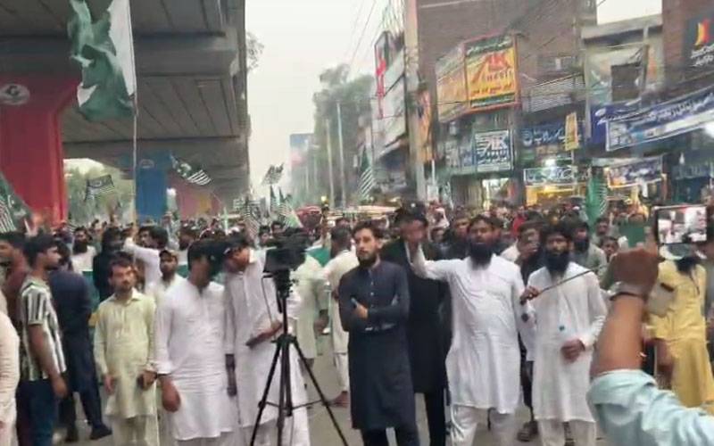  گوجرانوالہ میں مرکزی مسلم لیگ کے معرکہ حق کاررواں میں عوام کی پرجوش شرکت