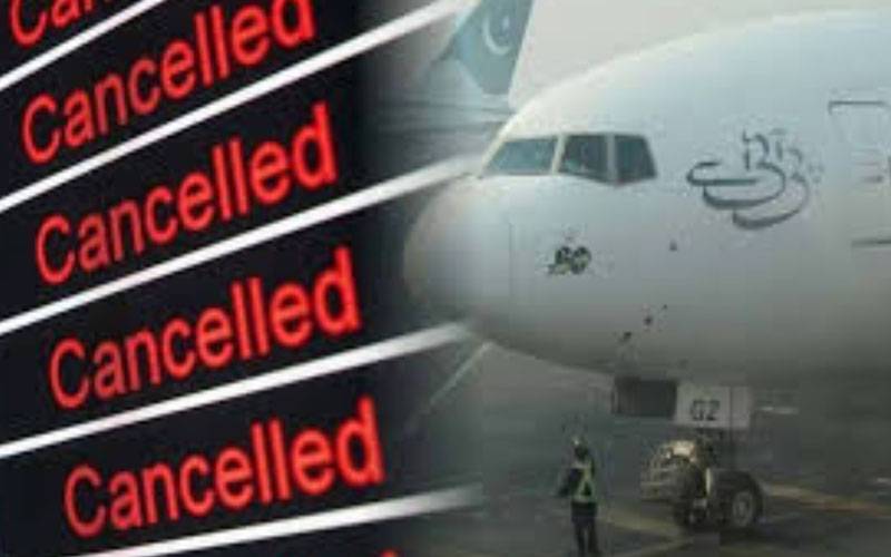 ملک بھر سے 60 پروازیں منسوخ، متعدد تاخیر کا شکار