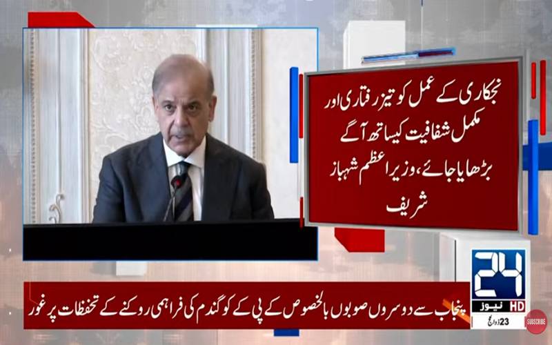 خسارے کا شکار ریاستی ملکیتی اداروں کی نجکاری ترجیح ہے:شہباز شریف