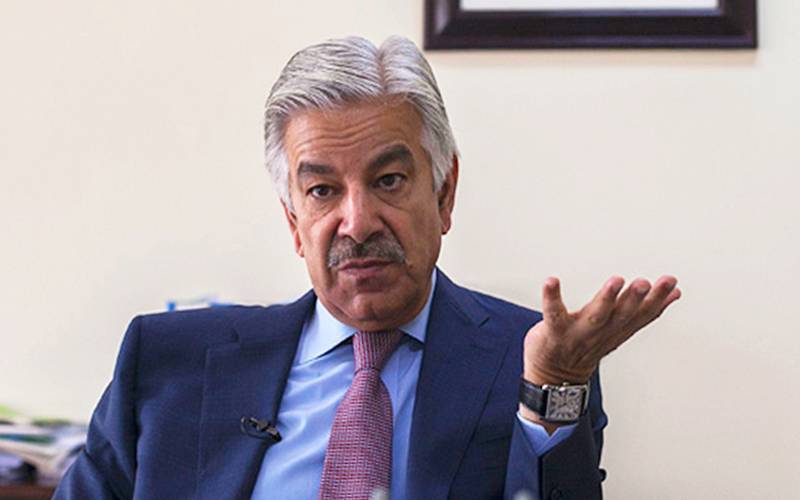 بھارت آزاد کشمیر میں انتشار پھیلانےکی کوشش کررہاہے، انگلینڈ میں بعض عناصڑ آلہ کار ہیں، خواجہ آصف 