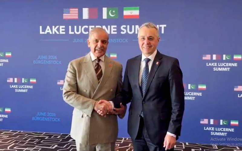  شہباز شریف سے سوئٹزرلینڈ کے نائب صدر کی ملاقات، امریکا ایران مذاکرات میں کردار کو سراہا