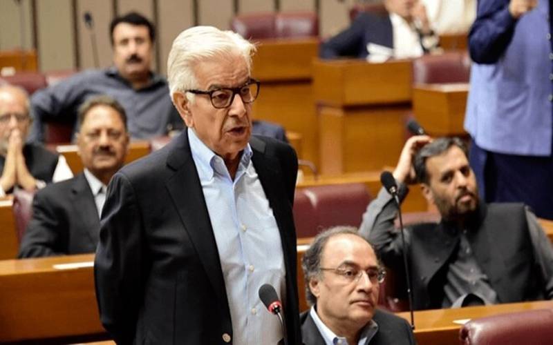  کشمیر کے متعلق جو بات کی دلیل سے کی، اپنے بیان پر قائم ہوں، خواجہ آصٖف