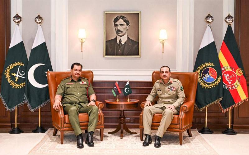 فیلڈ مارشل سید عاصم منیر سے لیبیا کی مسلح افواج کے ڈپٹی کمانڈر اِن چیف کی ملاقات 