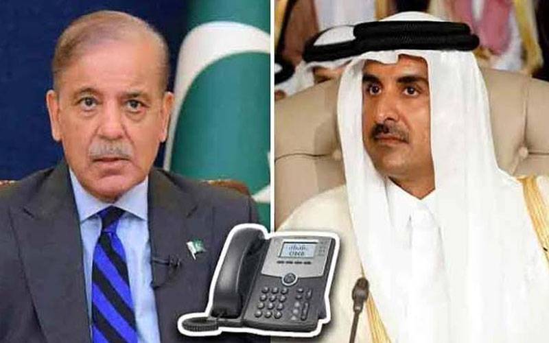 امیرِ قطر کا شہباز شریف سے رابطہ، پاکستان کی سفارتی کامیابیوں کو سراہا