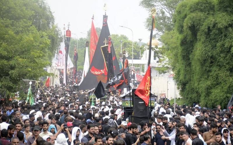 شہدائے کربلا کی لازوال قربانیوں کو خراجِ عقیدت، نویں محرم الحرام کے جلوس آج ملک بھر میں نکالے جائینگے 