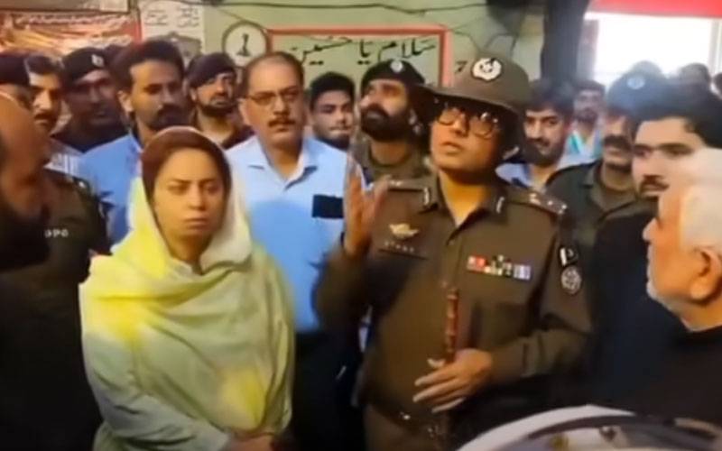 عزاداری کی سکیورٹی؛ کمشنر مریم خان سی پی اور ڈی سی کے ساتھ خود نثار حویلی پہنچ گئیں