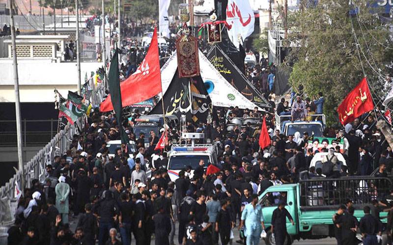  یوم عاشور کے آغاز سے پہلےملک بھر میں 9 محرم کے جلوس اور مجالس 
