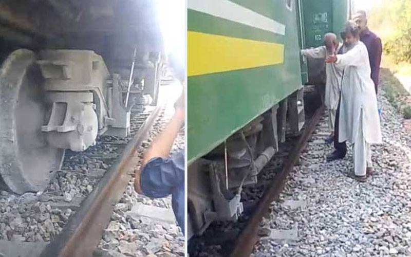 عوام ایکسپریس حادثے سے بال بال بچ گئی