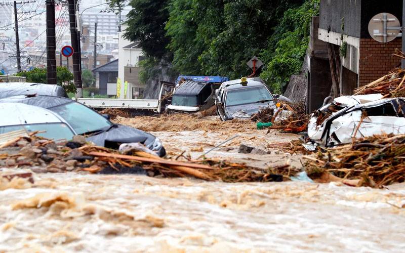 جاپان: طوفان، شدید بارشیں ،معمولات زندگی متاثر