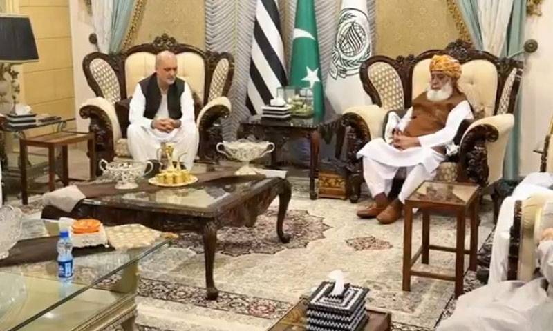 حافظ نعیم الرحمن کی جے یو آئی ف سربراہ مولانا فضل الرحمان سے ملاقات
