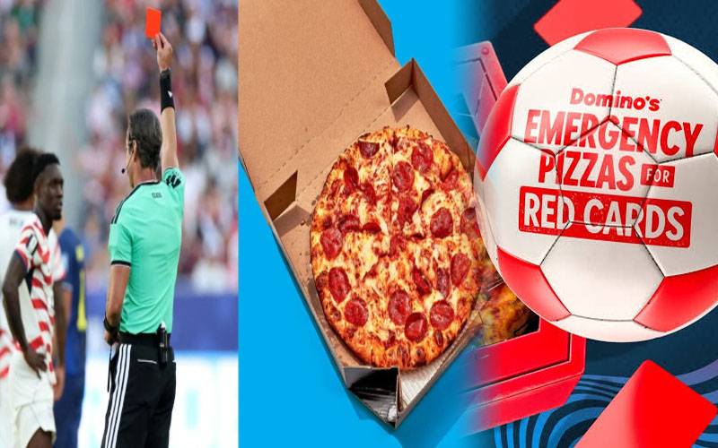 فٹبال ورلڈ کپ میں امریکا کو ریڈ کارڈ:ڈومینوز کا 10 لاکھ ڈالرز کے پیزے مفت بانٹنے کا اعلان