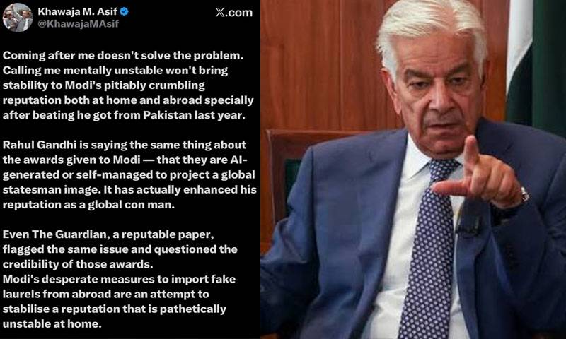 وزیر دفاع خواجہ آصف کا بھارتی پروپیگنڈے پر سخت ردعمل