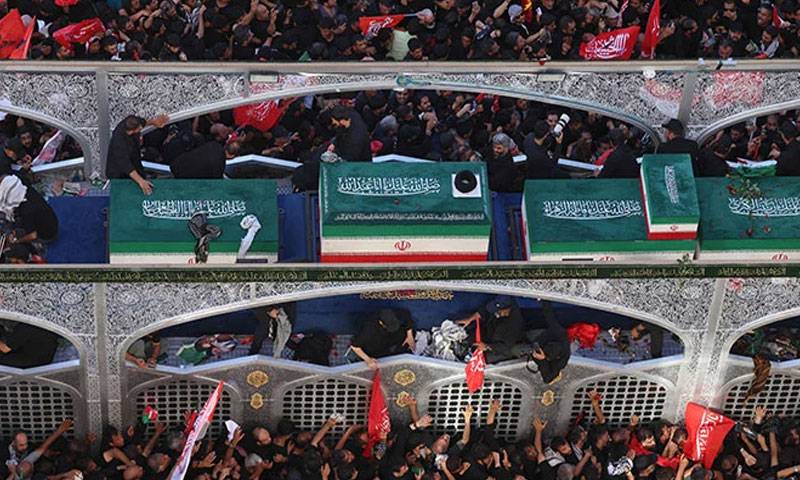 ایرانی سپریم لیڈر آیت اللہ خامنہ ای کی نماز جنازہ مشہد میں ادا 