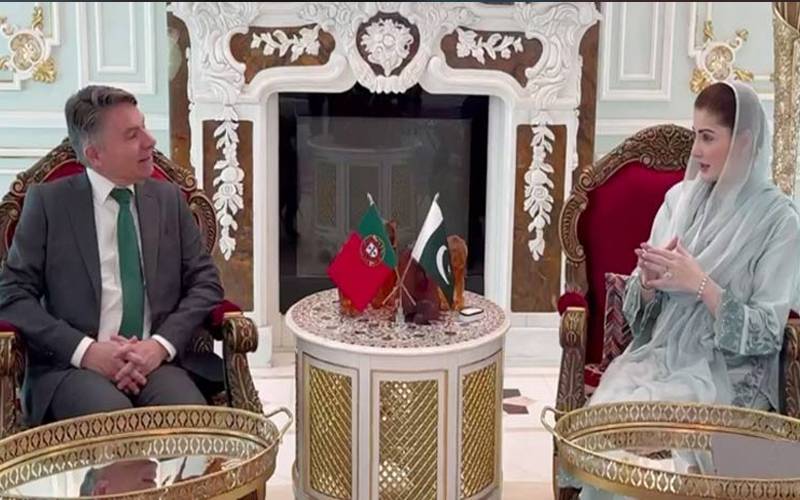 مریم نواز سے پرتگال کے سفیر کی ملاقات، تجارت، سرمایہ کاری بڑھانے پر اتفاق