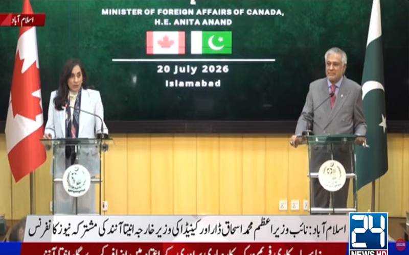 پاکستان کے ساتھ مختلف شعبوں میں روابط مزید مستحکم کیے جائیں گے:کینیڈین وزیر خارجہ 