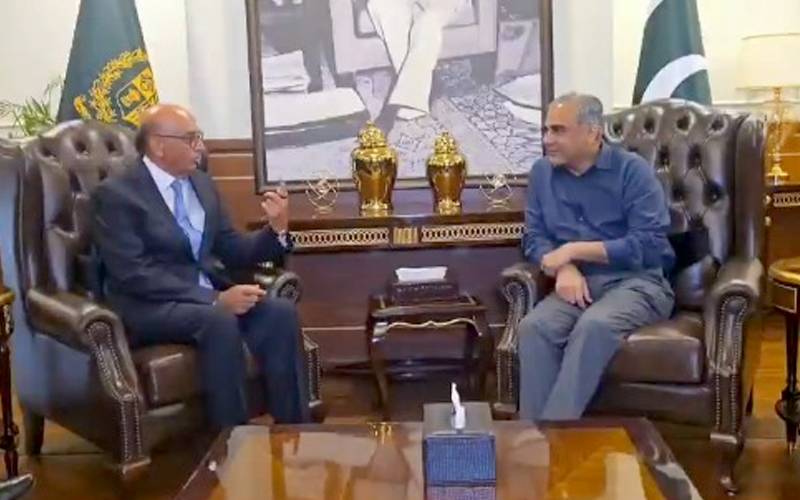 وزیر داخلہ محسن نقوی سے برطانوی ہاؤس آف لارڈز کے رکن ضمیر چودھری کی  ملاقات