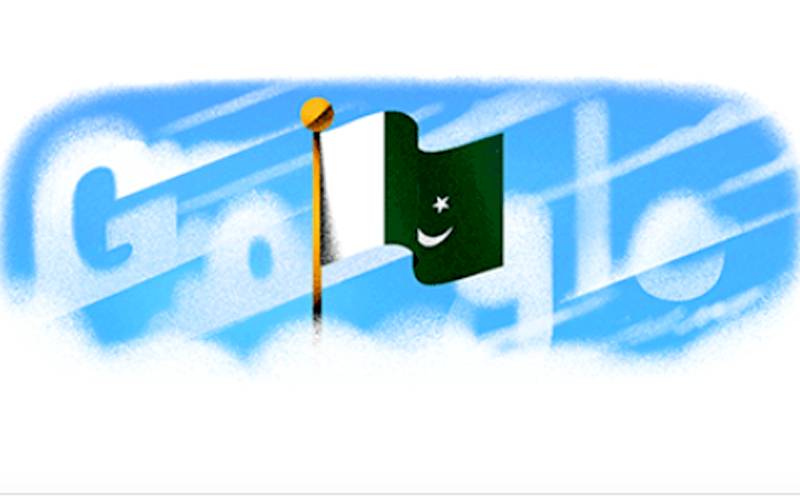 سرچ انجن گوگل بھی پاکستان کے رنگ میں رنگ گیا،ڈوڈل تبدیل