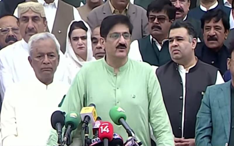گورنر سندھ نہال ہاشمی اور وزیراعلیٰ مراد علی شاہ کی مزار قائد پر حاضری 
