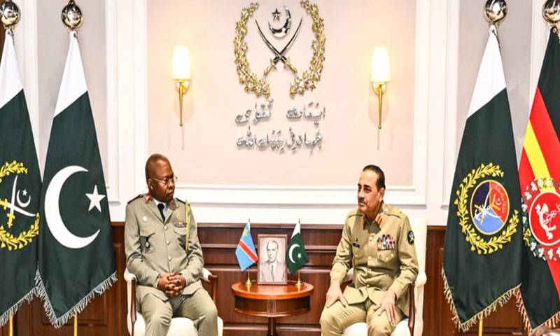 فیلڈ مارشل عاصم منیرسے جمہوریہ کانگو کے چیف آف ڈیفنس کی ملاقات،باہمی دلچسپی کے امور پر تبادلہ خیال