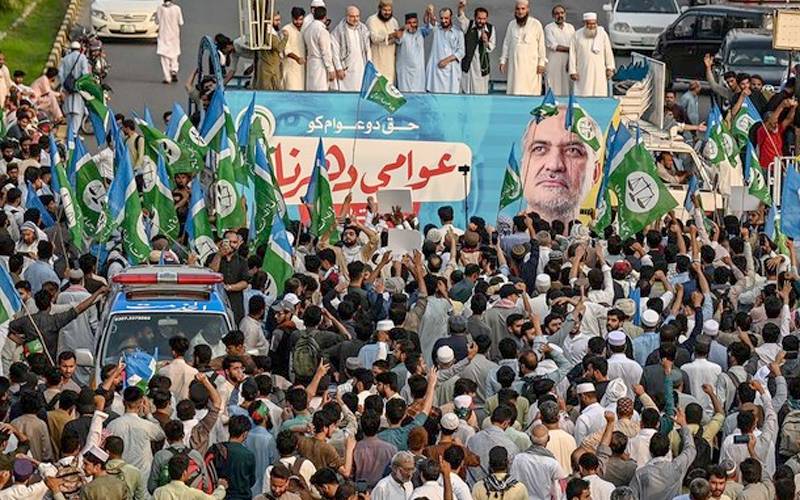 جماعت اسلامی کامال روڈ پر دھرنا ختم،سپر لانگ مارچ کے شیڈول کا اعلان 