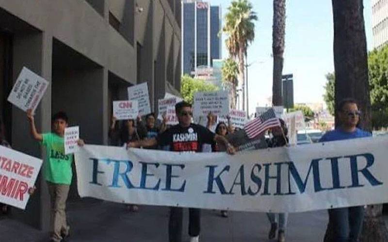 مقبوضہ کشمیر: انسانی حقوق کی سنگین خلاف ورزیوں پر کشمیریوں کا جنیوا میں احتجاج