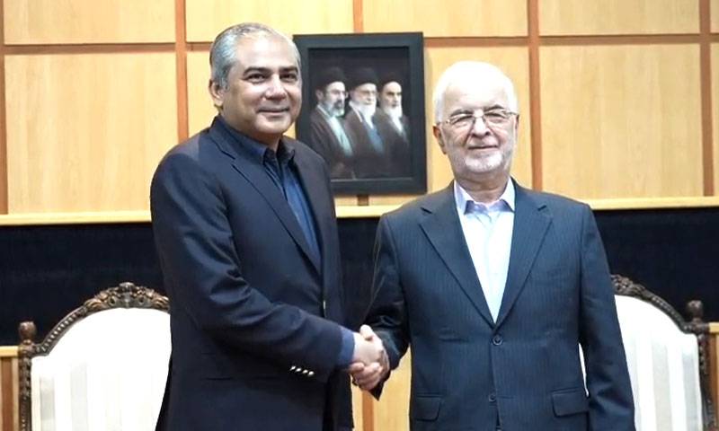 وفاقی وزیر داخلہ محسن نقوی کی ایرانی ہم منصب سکندر مومنی سےملاقات 