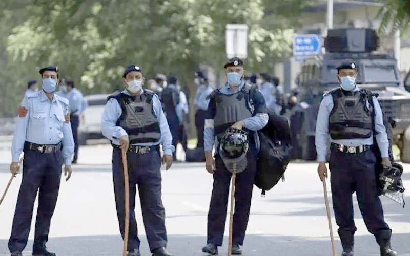  اسلام آبادمیں سیکیورٹی ہائی الرٹ؛دیگر صوبوں سے نفری پہنچنا شروع 