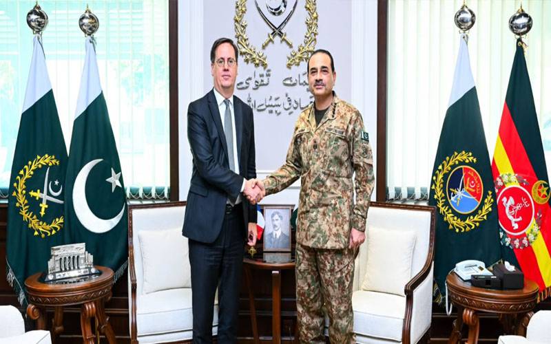 فیلڈ مارشل سے فرانس کے سیکریٹری جنرل برائے دفاع کی ملاقات، دوطرفہ تعاون پر تبادلہ خیال