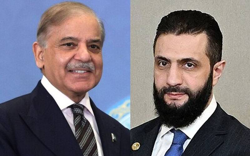 وزیراعظم  شہباز شریف کی شام  کے صدر احمد الشرع سے ملاقات