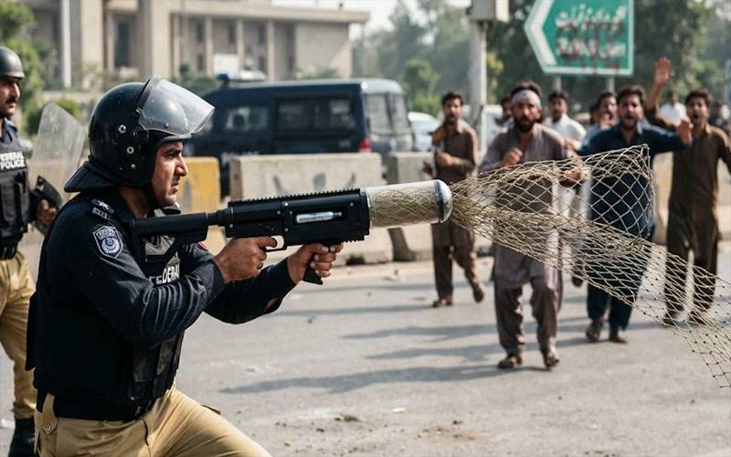  پی ٹی آئی مارچ سے قبل بڑا فیصلہ، پولیس پہلی مرتبہ نیٹ لانچرز استعمال کرے گی