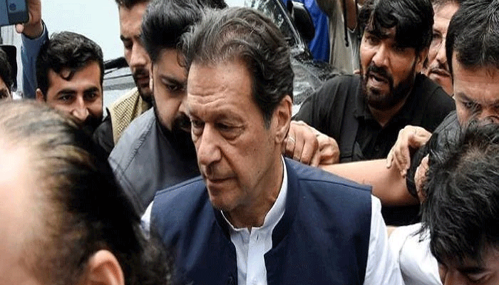  چیئرمین تحریک انصاف و سابق وزیراعظم عمران خان توہین عدالت کیس میں اسلام آباد ہائیکورٹ میں پیش ہوگئے