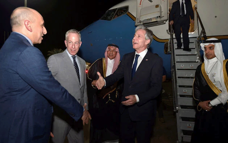 انتھونی بلنکن سعودی عرب پہنچ گئے،امریکا حماس سے نمٹنے کے متبادل آپشنز پر غور کر رہا ہے،امریکی وزیرخارجہ 